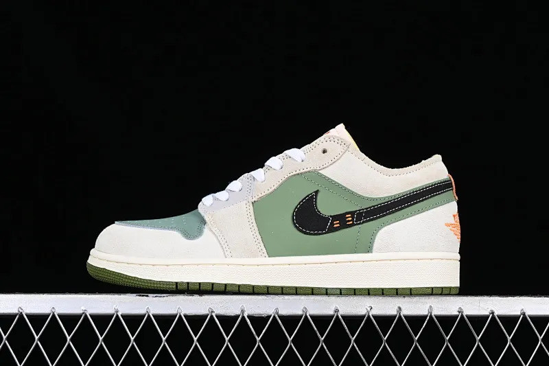 All categories Air Jordan Jordan series basketball shoes Air Jordan 1 Low Z version Air Jordan 1 Low OG EX "Tech Grey" AJ1 Joe 1 gray green retro culture and leisure sports sneakers FD6819-300